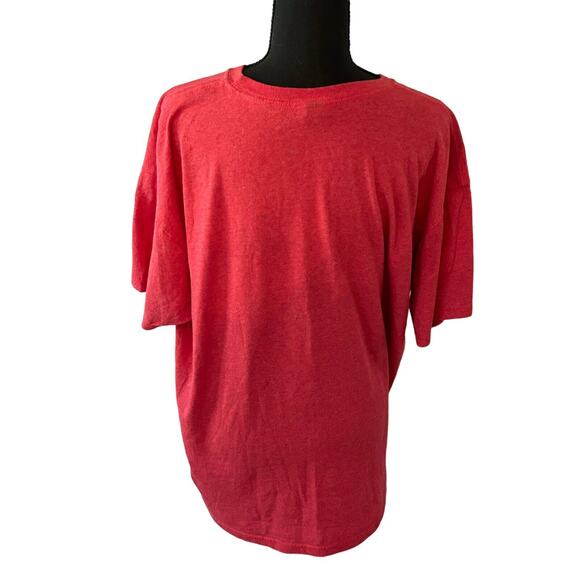 M&O Gold Men's Red Short Sleeve T Shirt Size L Martini Glass - Picture 2 of 5